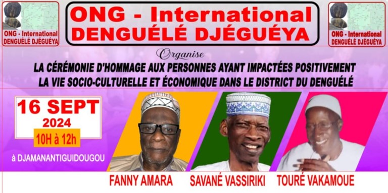Honoring the Pioneers of Social, Cultural and Economic Development of the Denguele District. First Edition